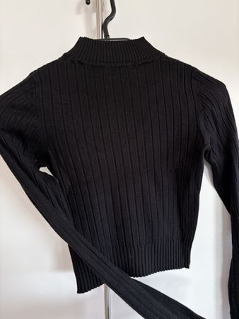 Damen Pullover (schwarz gerippt in Grösse S) || Tally Weijl