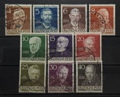 Berlin Berühmten Gesichter Mi-Nr. 91-100 gestempelt 50 Fr