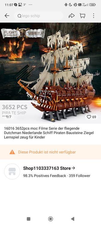 fliegendes Piratenschiff