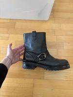 Schwarze Lederstiefeletten von Coach, Grösse 40