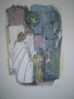 Franz K. Opitz LITHOGRAPHIE SIGNIERT