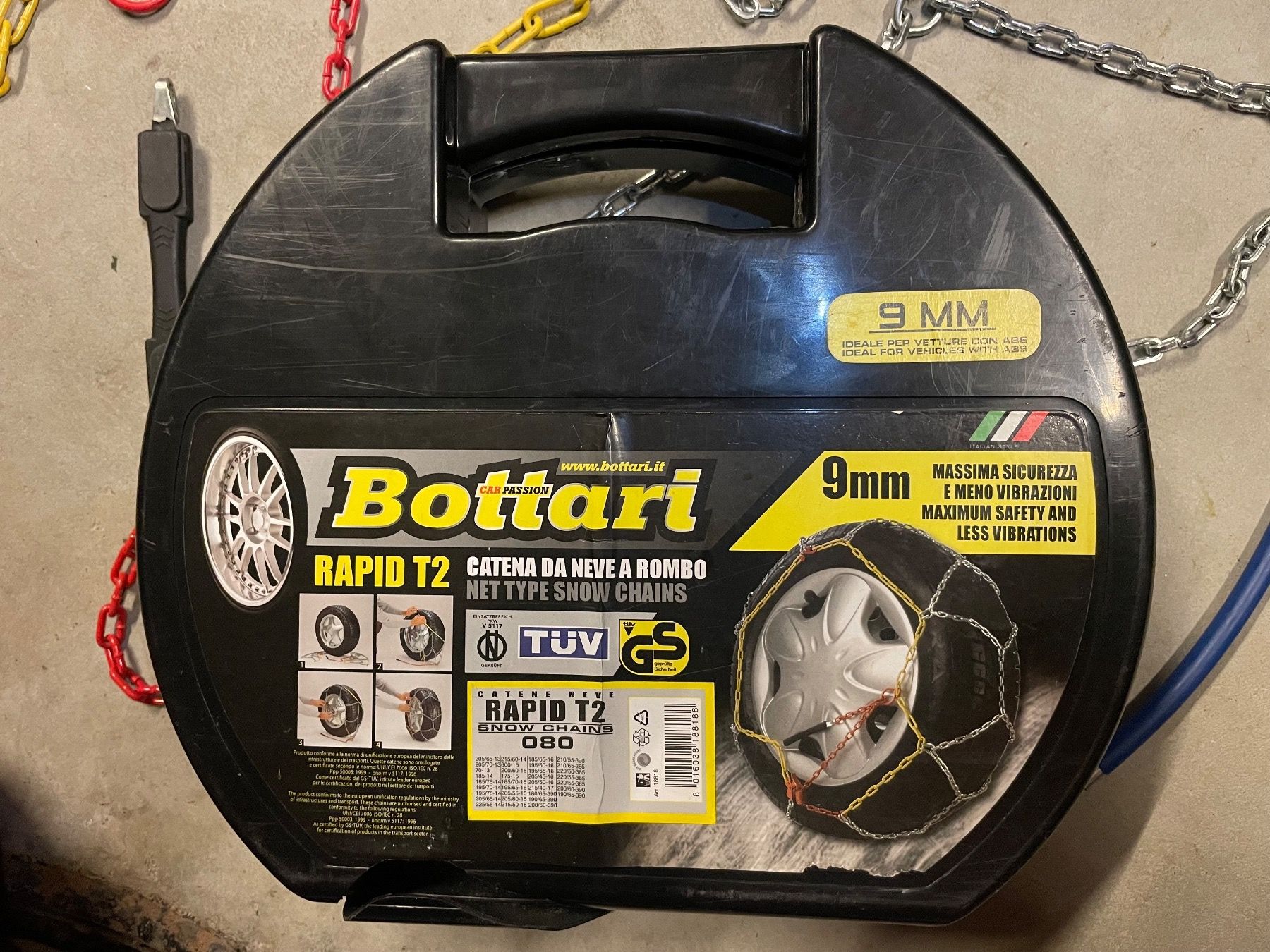 Schneeketten: Bottari Rapid T2 080 Schneeketten – Gebraucht aus Bühler von Haldengais