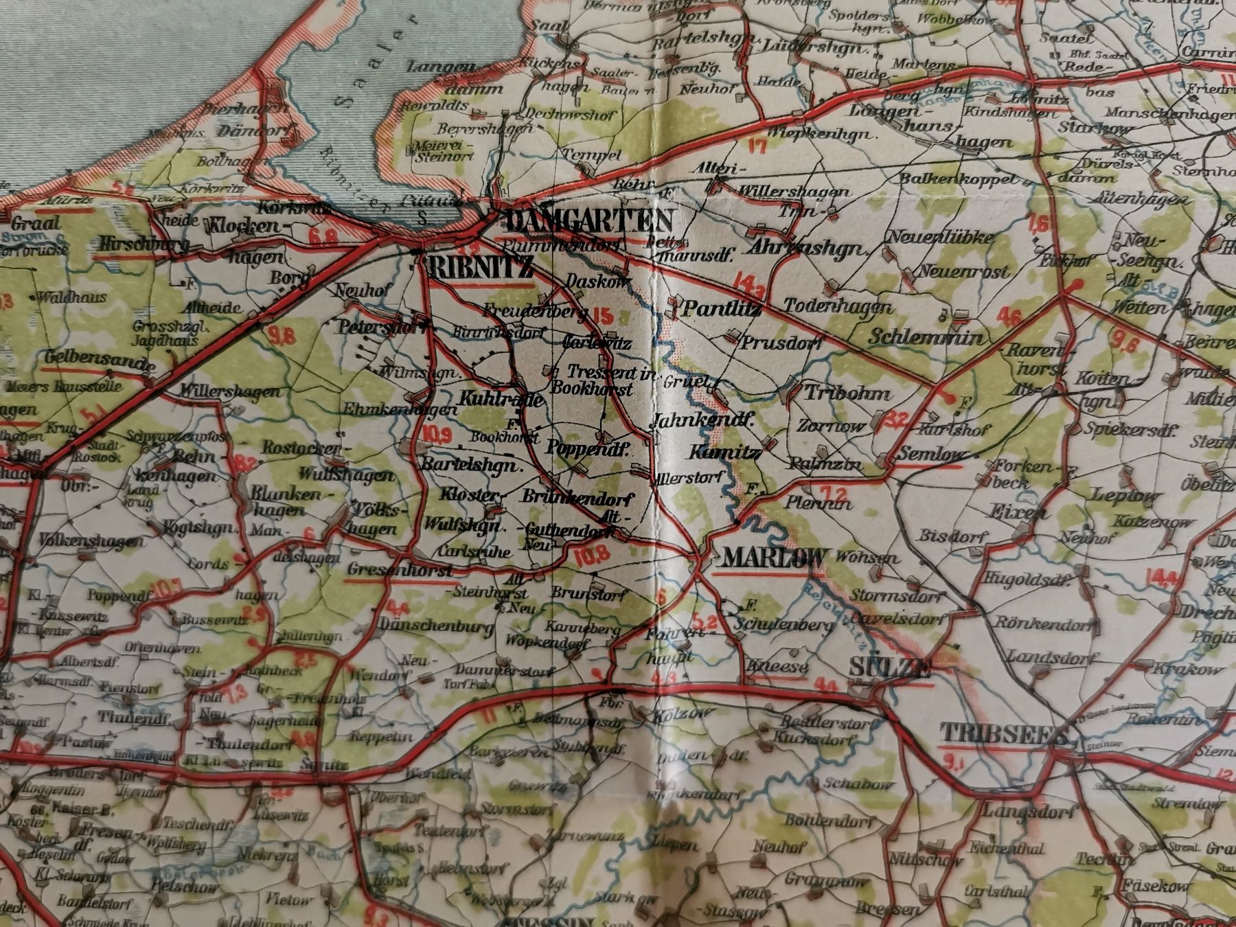 Cartine & Atlanti: Continental-Strassenkarte 5 Rostock – Usato da Richterswil venduto da Milan777 8