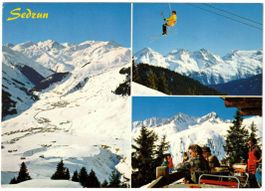 Sedrun - 3 Bild AK