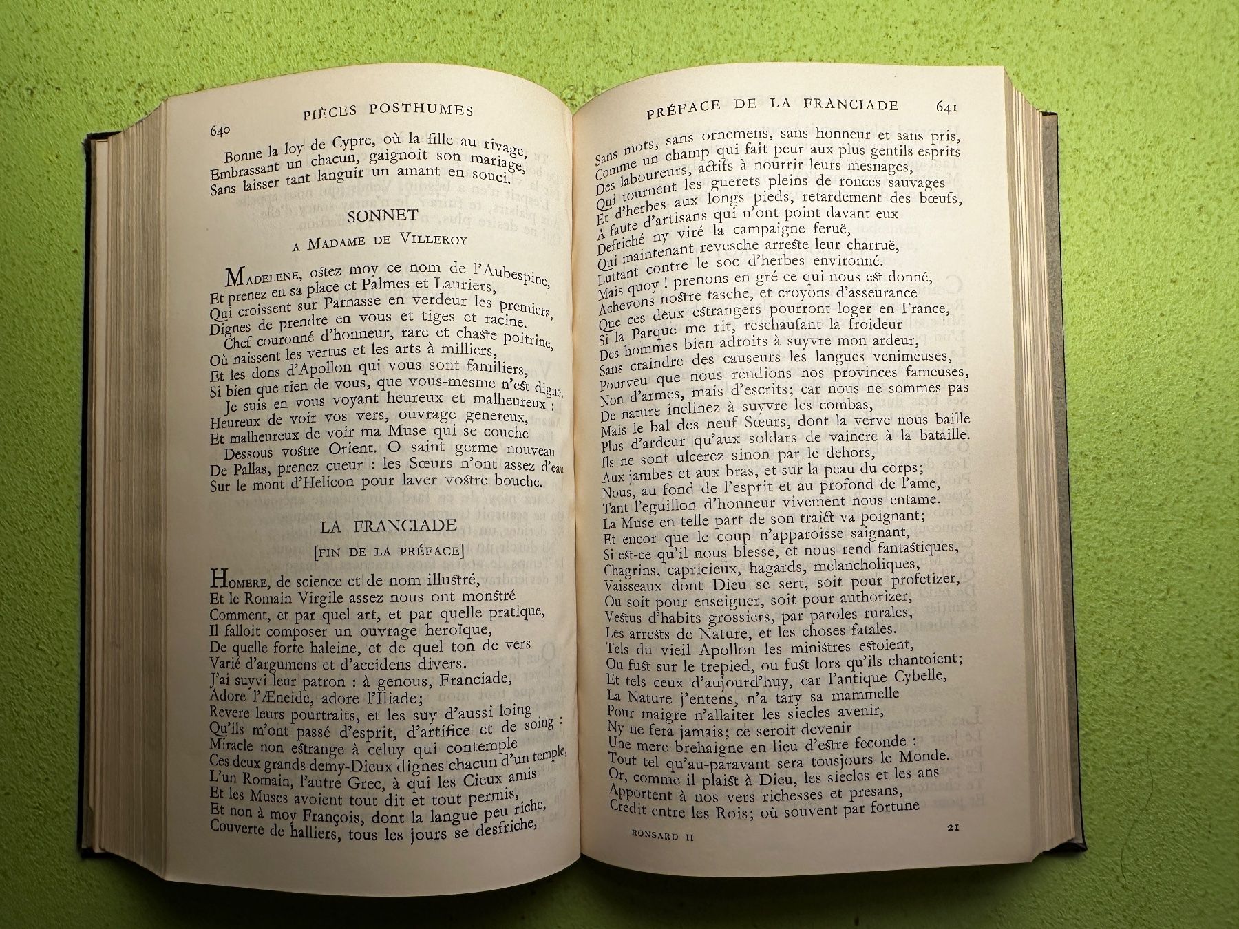 Libri: Ronsard: Oeuvres Completes. Tome II. – Usato da Zürich venduto da allp 4