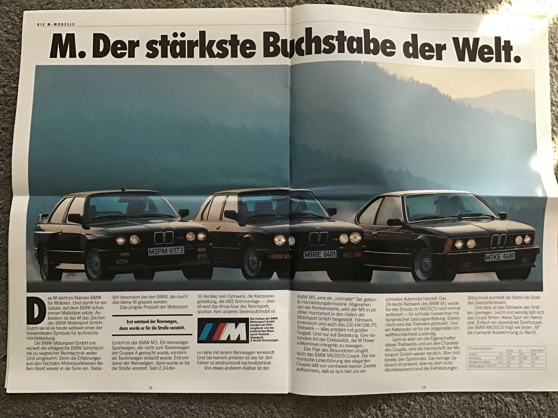 BMW Documenti: BMW Programm Verkaufsprospekt 16 Seiten 2/1987 – Usato da Scherzingen venduto da Starseller62 7