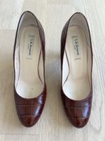 Escarpins LK Benett en cuir marron / T37, parfait état