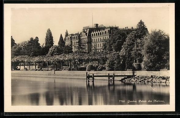 Cartes postales: AK Genève, Palais des Nations – D'occasion à Berlin par bartko-reher
