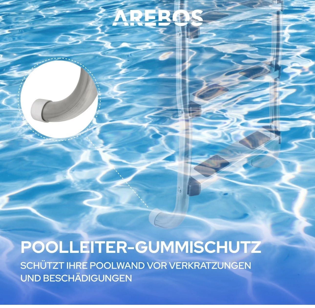 Scale: Poolleiter Einbauleiter Schwimmbad Treppe robust – Nuovo e nell'imballaggio originale da Amriswil venduto da JaJa-Express 7