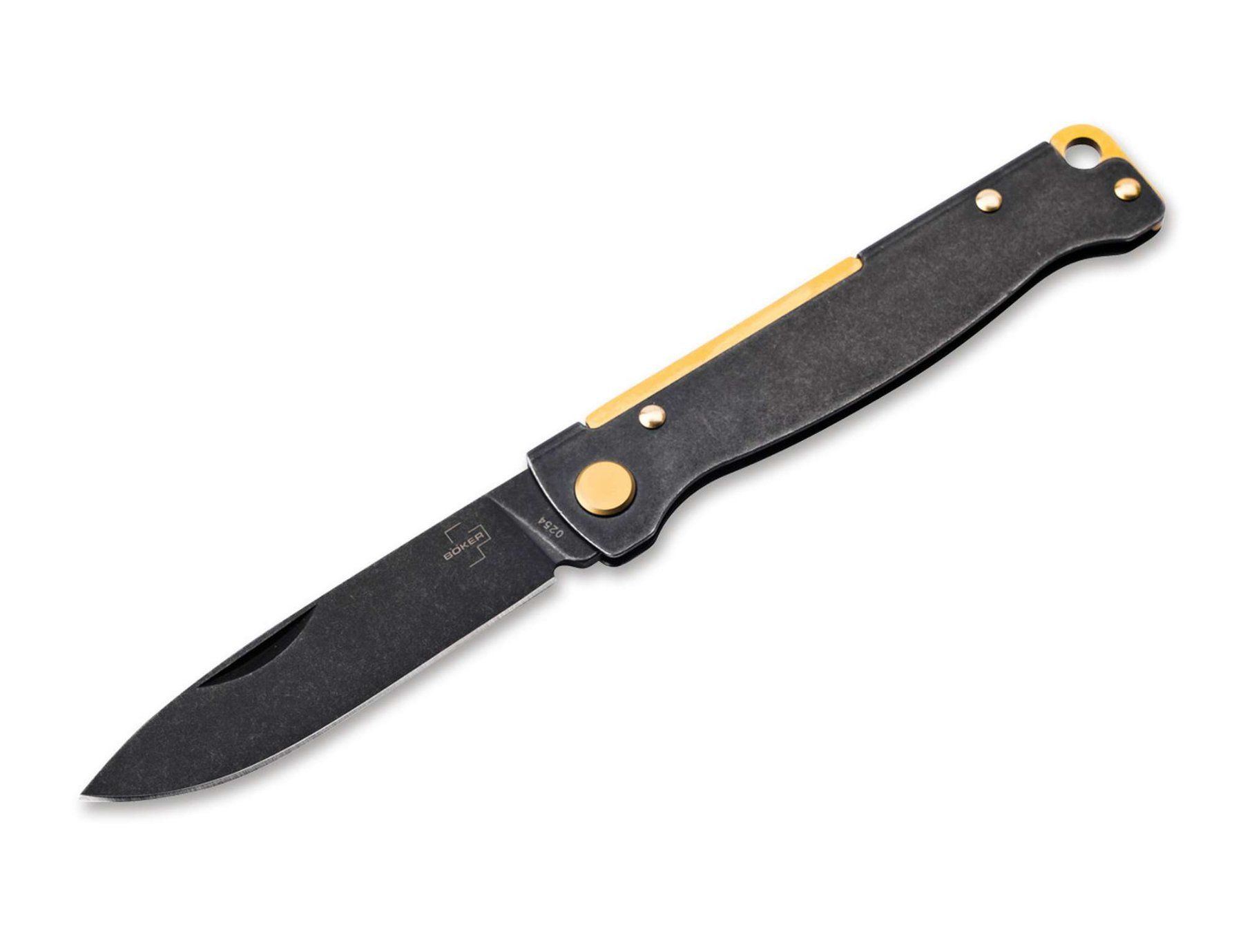 Accessori: Böker Plus Atlas Black Stonewash Brass – Nuovo e nell'imballaggio originale da Aadorf venduto da musur68