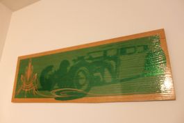 Low Brow Hot Rod Art mit Pinstriping von Relic 87x30cm