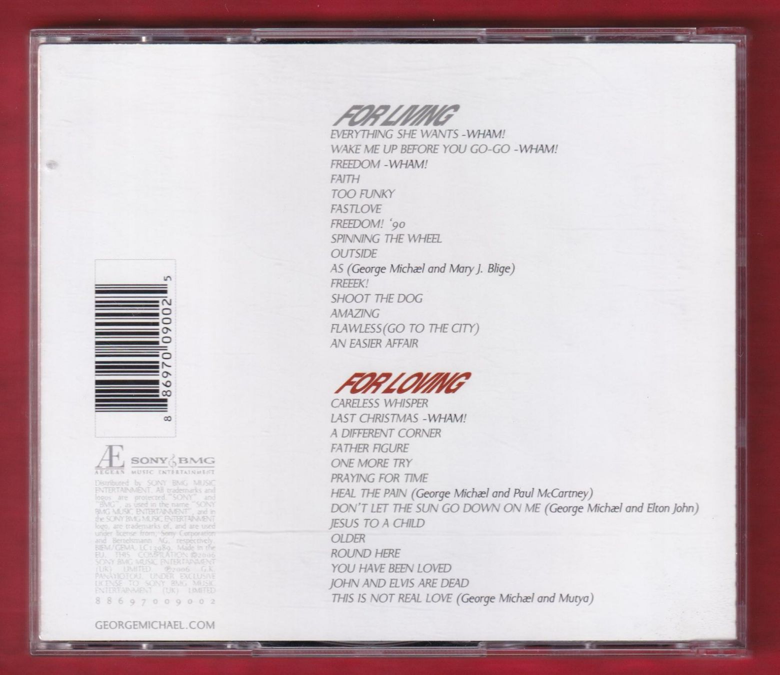 CD: George Michael - Twenty Five (2 CD) – Usato da Zürich venduto da Pfluftl2000 1