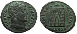 CONSTANTINE I bronze nummus (325-326 AD)