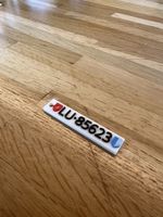 Personalisierbar 3D Autoschild Schlüsselanhänger Luzern