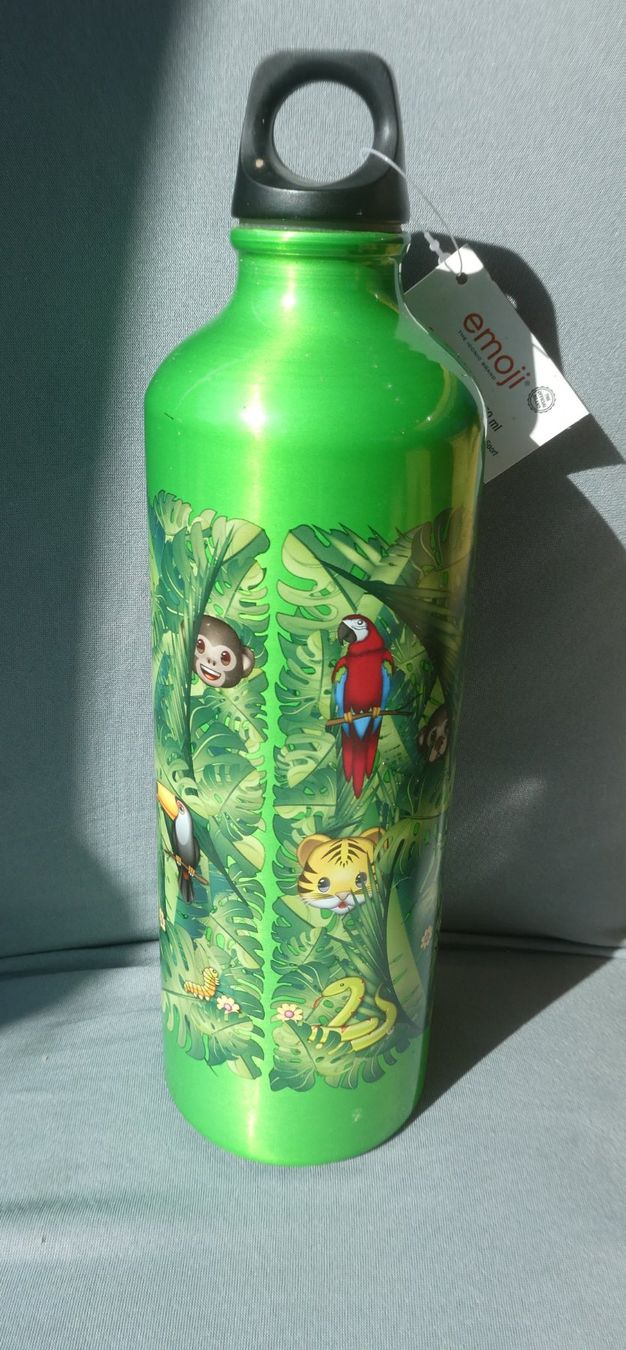 Trinkflaschen & Thermosflaschen: Gourde Emoji verte neuve – Neu und originalverpackt aus Troistorrents von Marion70