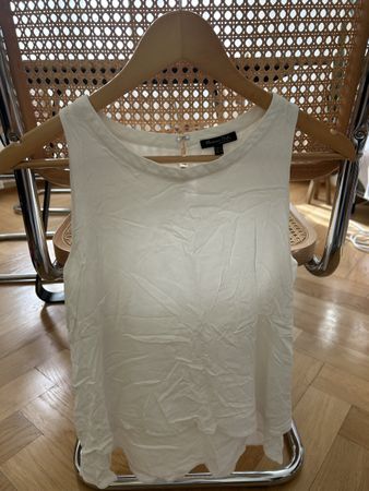 Massimo Dutti Top weiss ärmellos Grösse S guter Zustand