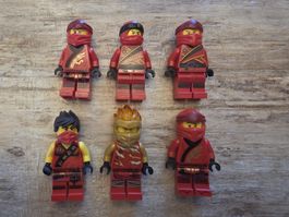 LEGO Ninjago 6 Minifiguren Kai Konvolut Original