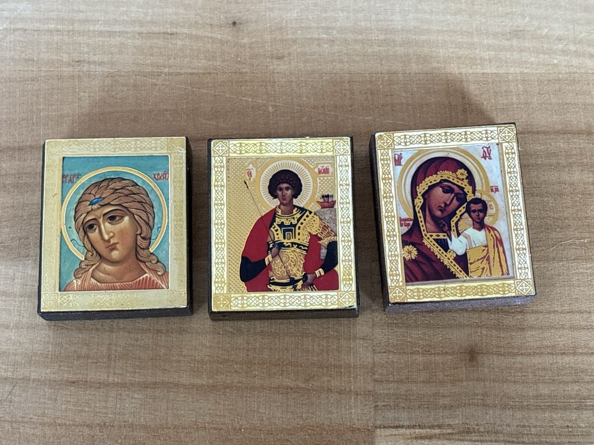 Tutte le decorazioni: 3 Heiligen Bild auf Holz / klein – Usato da Rümlang venduto da SchumBru10