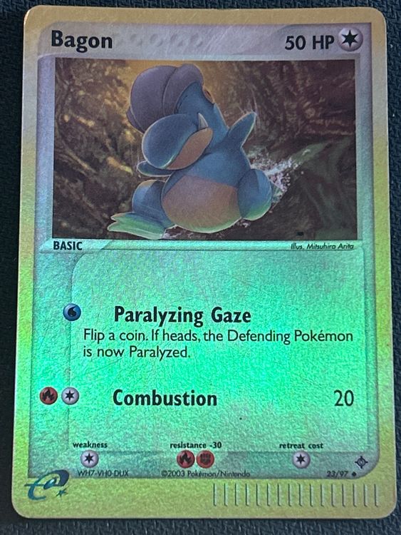 PokemonCard OLD REVERSE EX Dragon, Bagon Reverse 23/97 (Gebraucht) in ...