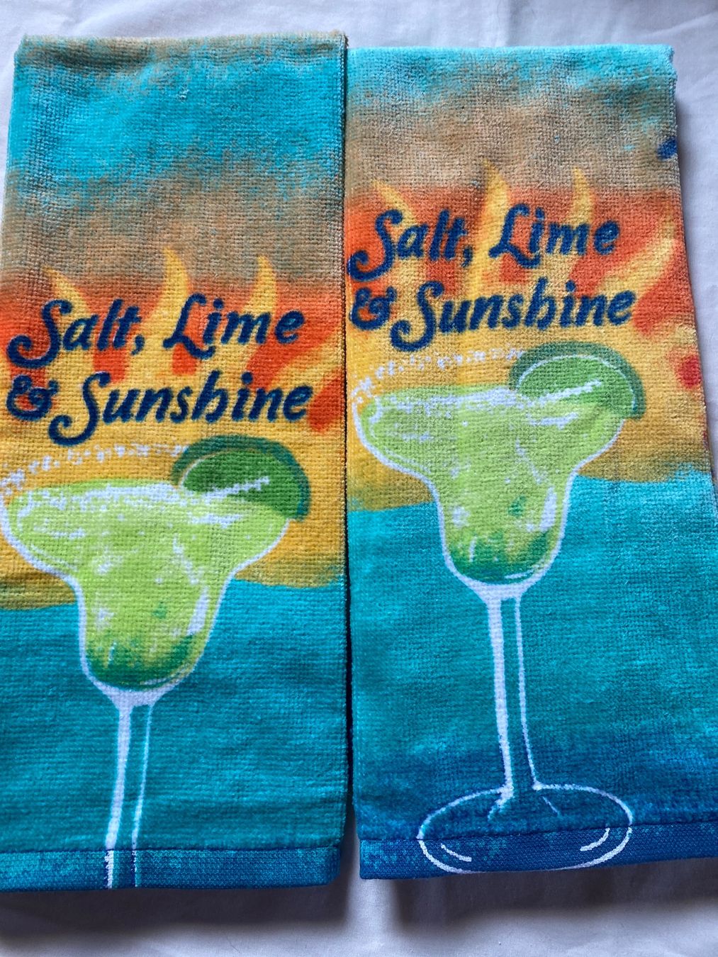 Strofinacci: 2x Summer Cocktail kitchen Towels NEW – Nuovo e nell'imballaggio originale da Buttikon SZ venduto da Maxwelltime