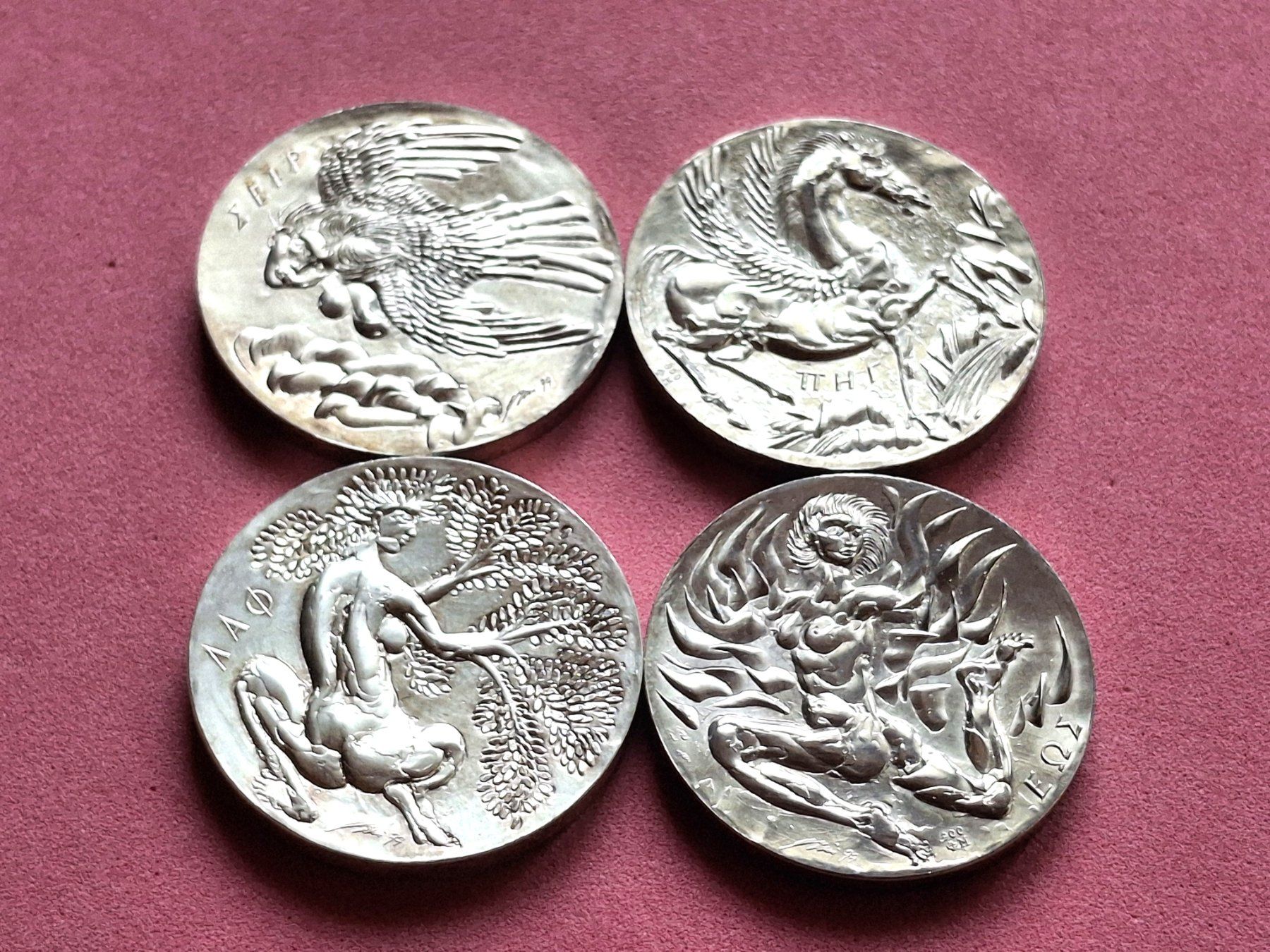 Medaglie: HANS ERNI - 4 ELEMENTE - 1977 – Usato da Boniswil venduto da dpd4coins