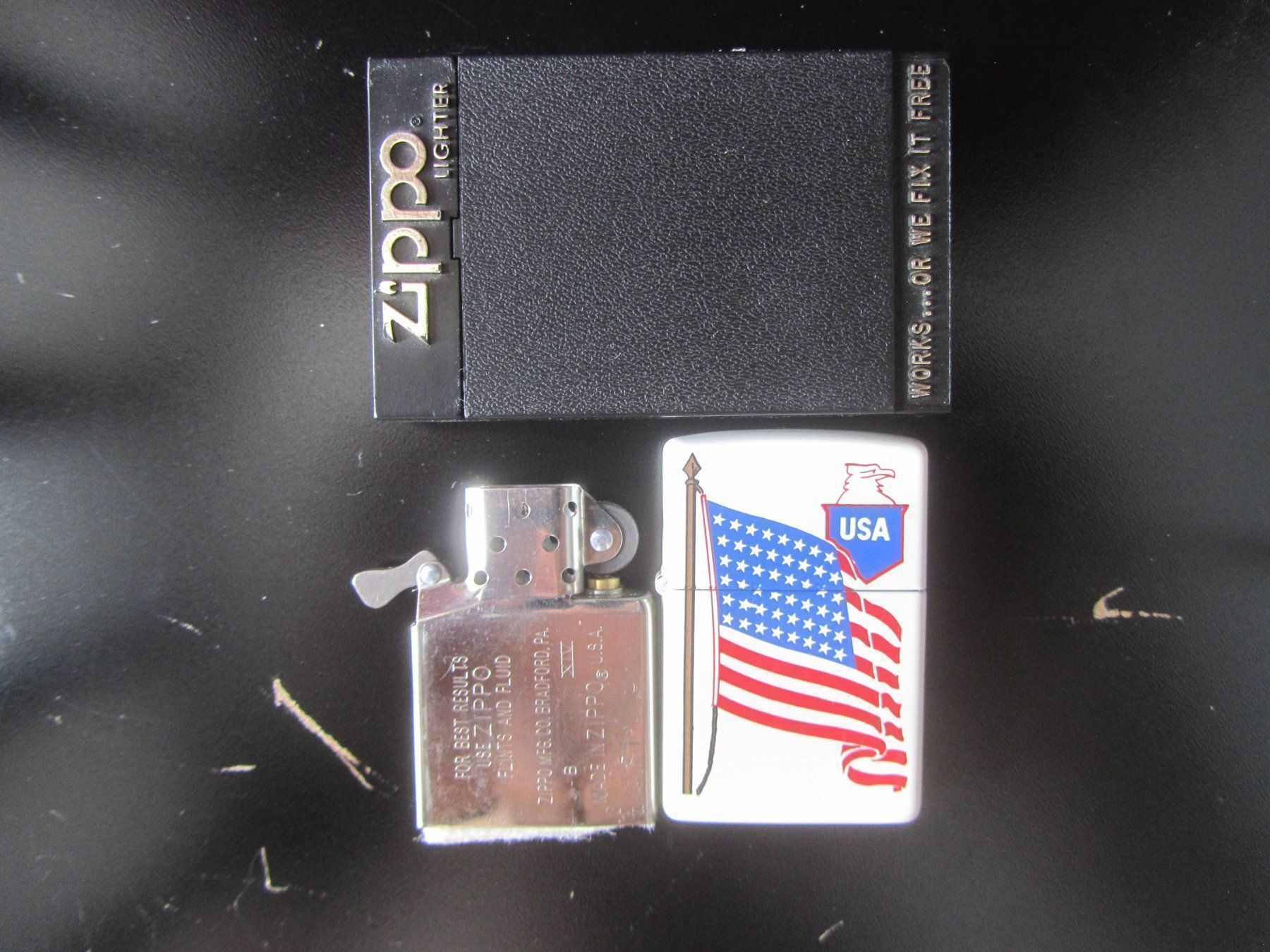 Zippo Accendini: Zippo USA Flag White box 1998 NEUF – Nuovo (secondo la descrizione) da Pampigny venduto da Calypso06 4