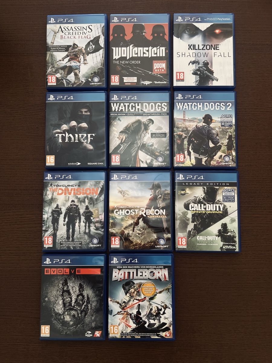 Giochi: PS4 Action-Shooter Bundle (AC Black Flag, CoD, Division, ..) – Usato da Bern venduto da t_l_i