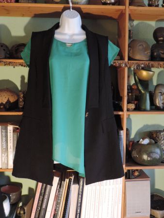 ensemble haut gilet noir