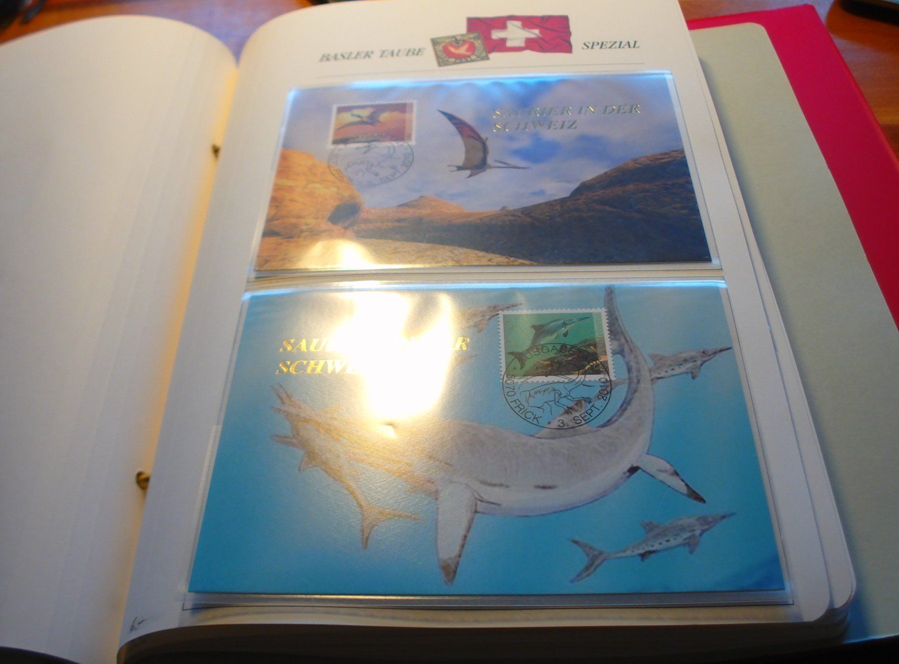 Tous les timbres: Maximumkarten Dinsosaurier, Satz 2010, 3 Belege – D'occasion à Niederwil AG par morostahu 1