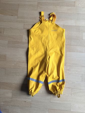 Regenhose BMS gelb mit Trägern  