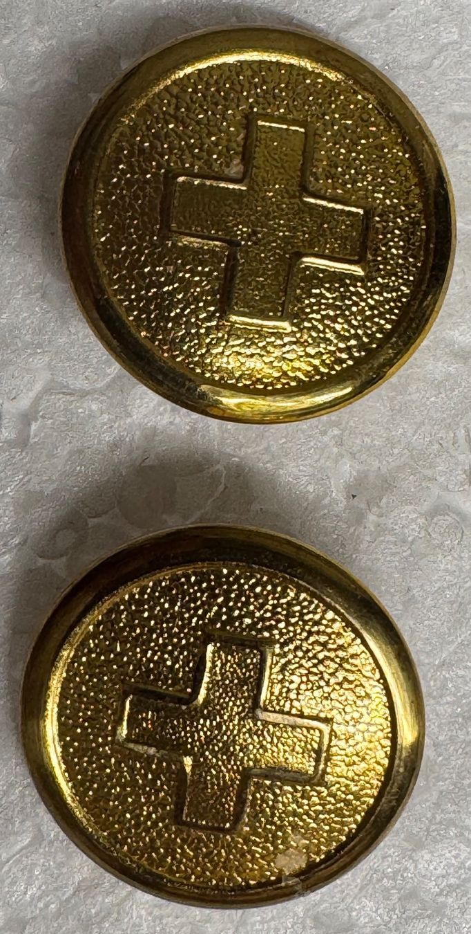 Bottoni: Originale Schweizer Militärknöpfe – Usato da Andwil SG venduto da Ariisa1234
