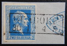 Preussen Kat. 7 gest. 1857 Kat. 100 Euro sign.