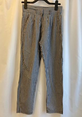 Pantalon Vichy noir et blanc