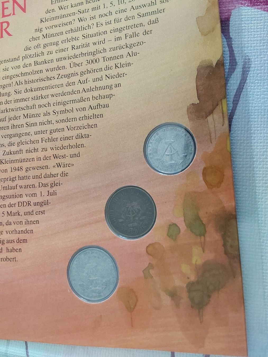 Tutti le monete: Münzblatt DDR  – Usato da St. Gallen venduto da aha_2prr 5