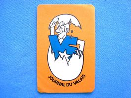 Autocollant, Sticker, Journal du Valais, 6,4 x 10 cm. 1977
