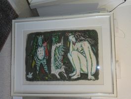 Alois Carigiet Orig.-Litho KONFRONTATION