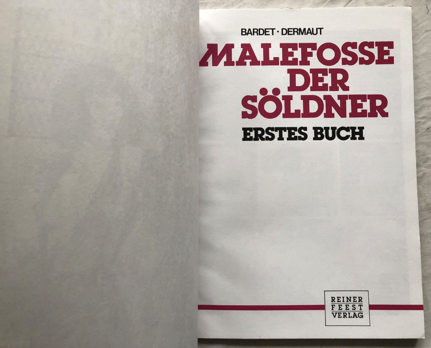 Fumetti: Malefosse der Söldner - Band 1 – Usato da Schaffhausen venduto da durruti 1