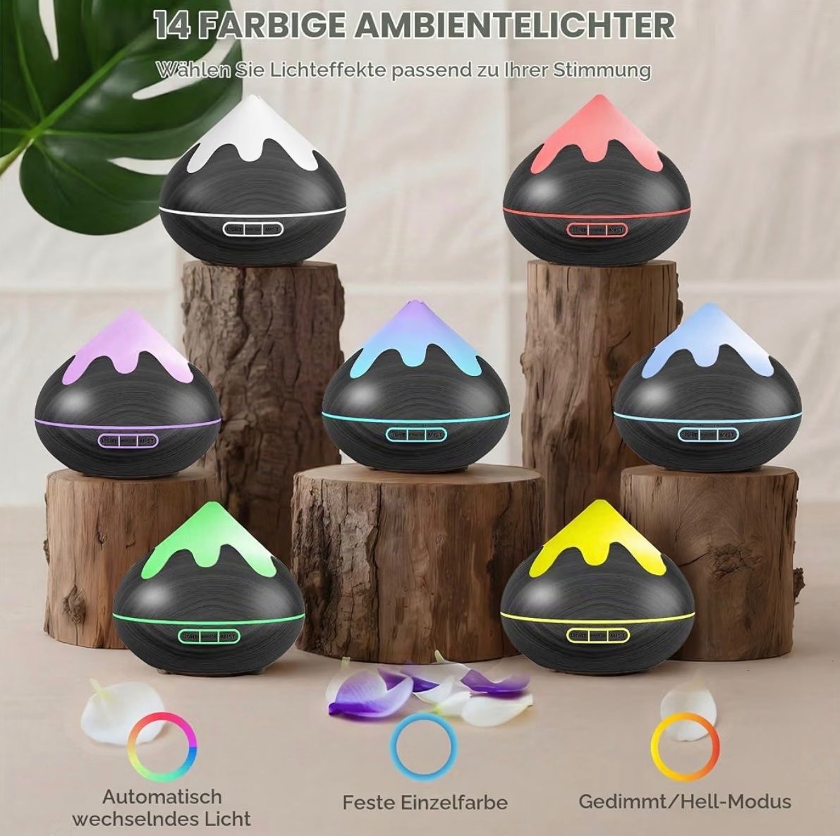 Duftöldiffusoren: Aroma Diffuser, 500ml Ulraschall schwarz schönes Design – Neu und originalverpackt aus Basel von Seifehuesli 2
