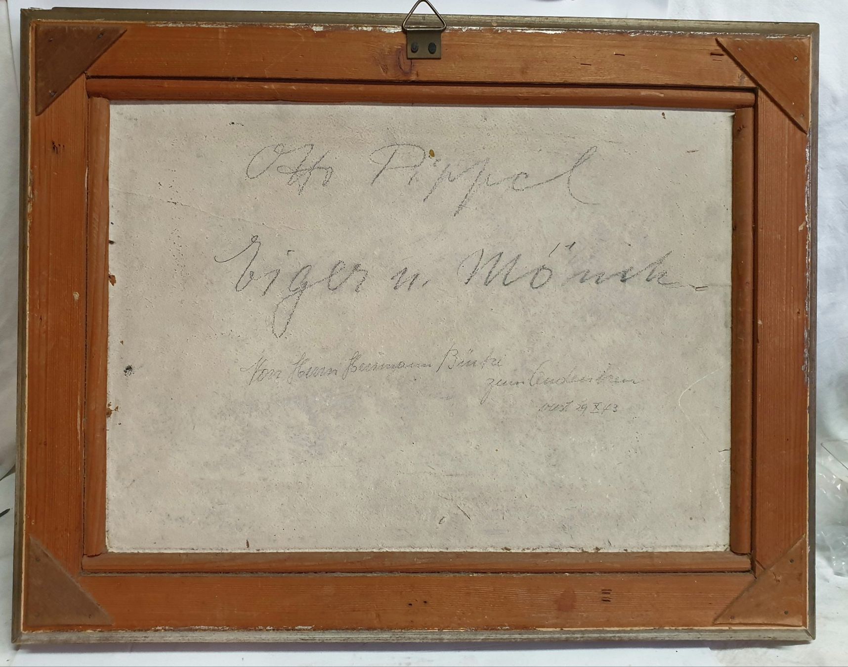 Dipinti: Gemälde Tableau Painting Otto Pippel Berner Ober Eiger Mönch – Usato da Tüscherz-Alfermée venduto da Newpad 6