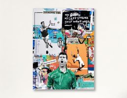 Novak Djokovic Pop Art Kunst Tennis Serbia GOAT Urban Bild
