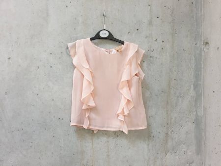 T-shirt avec volants Manor Kids, rose poudré, fille, 110/116