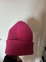 Pinke Beanie Mütze aus Wolle & Angora - Winter Accessoire