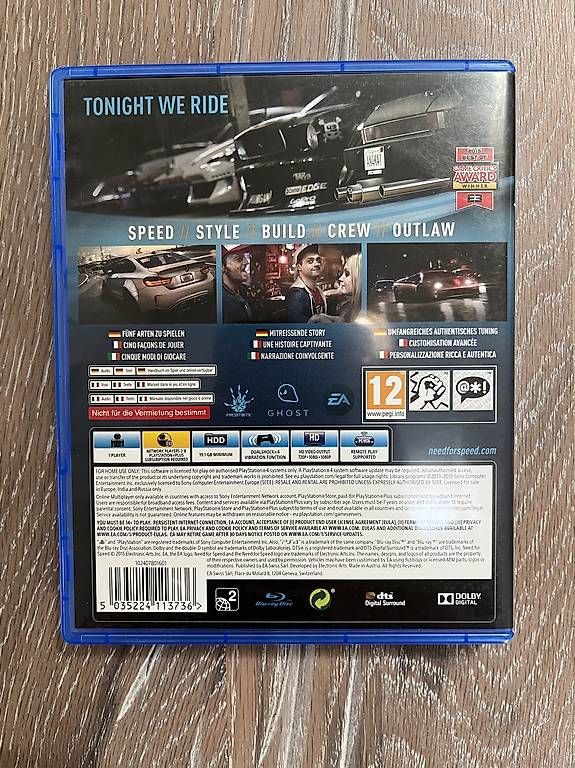 Giochi: PS4 Need for Speed – Usato da Volketswil venduto da cooornel 1