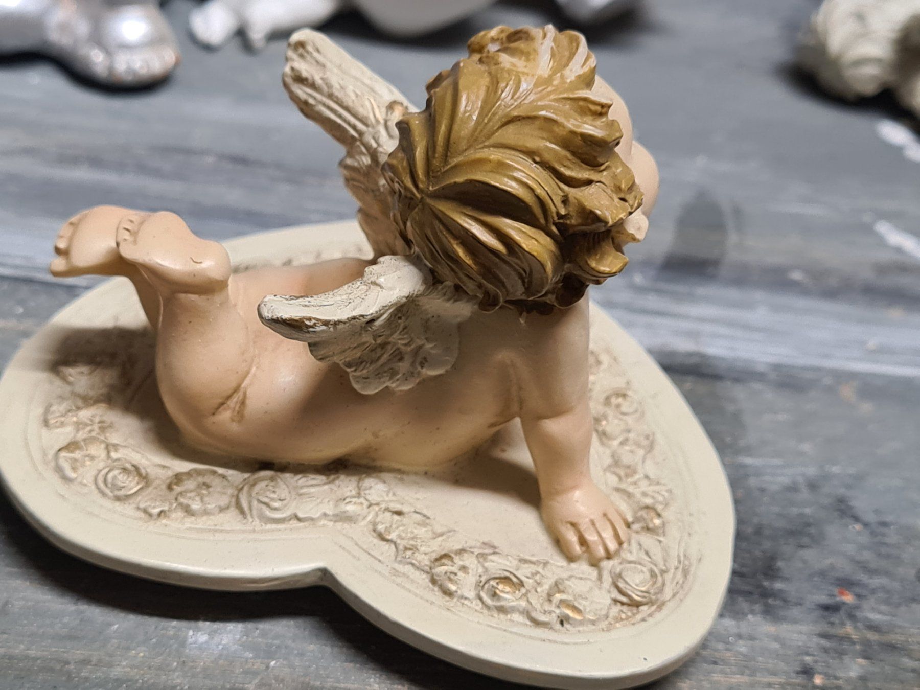 Statuette: Engelsfigur, ca. 9x8 cm – Usato da Amriswil venduto da kleindeko 2