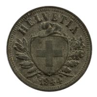 Schweiz / Suisse - 2 Rappen - 1944