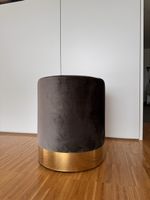Sitzhocker oliv Samt
