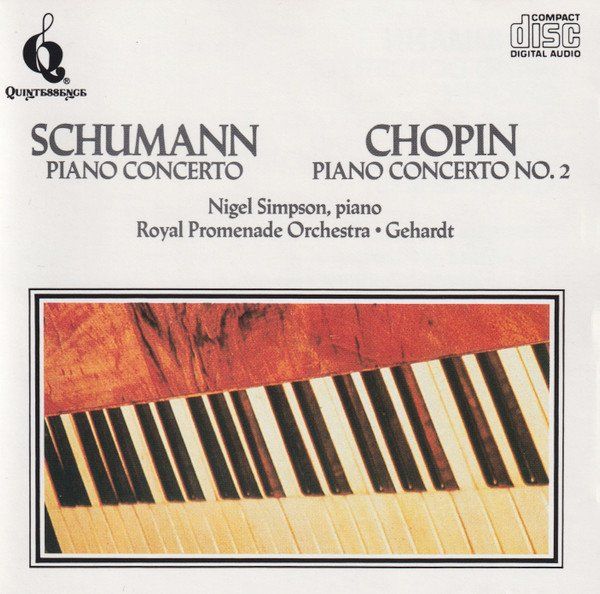CD: Alfred Gerhardt, Nigel Sompson - Robert Schumann, Chopin – Usato da Unterbäch venduto da niquz
