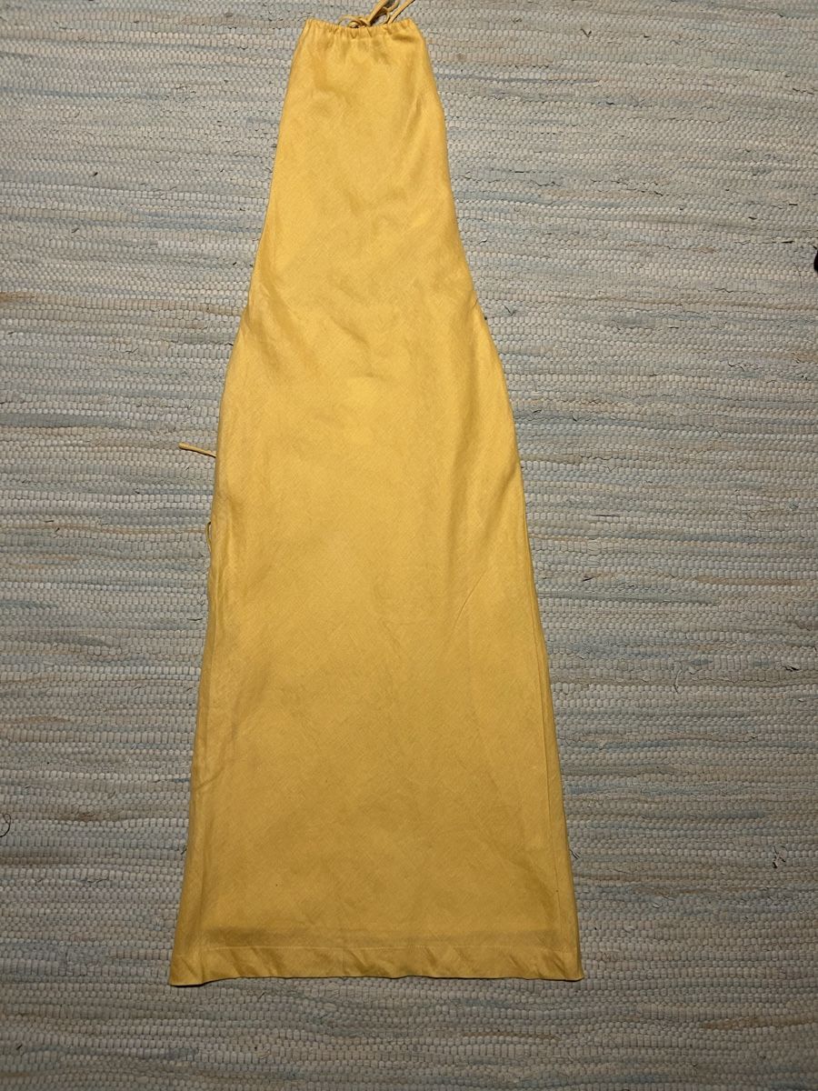 Vestiti: Linen Yellow Midi Dress – Usato da St.Josefen venduto da lop_lh8d 4