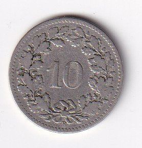 Alle Münzen: 10 Rappen 1899 rar – Gebraucht aus Neuchâtel von karlpierrino 1