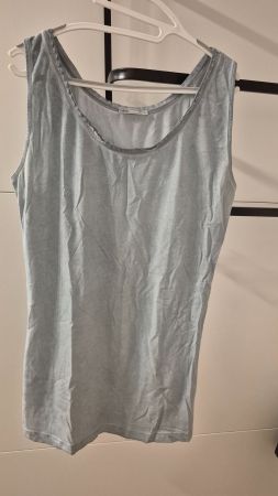 NILE Damen Top blau-grau Gr.XL